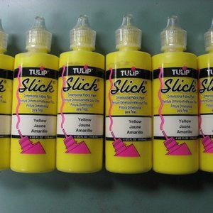 6 Tulip paint-yellow color